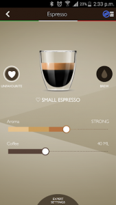 اسکرین شات برنامه Saeco Avanti espresso machine 3