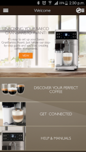 اسکرین شات برنامه Saeco Avanti espresso machine 1