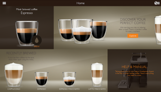 اسکرین شات برنامه Saeco Avanti espresso machine 7