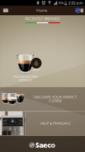 اسکرین شات برنامه Saeco Avanti espresso machine 2