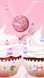اسکرین شات برنامه Cute Cupcakes Live Wallpaper 1