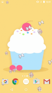 اسکرین شات برنامه Cute Cupcakes Live Wallpaper 4