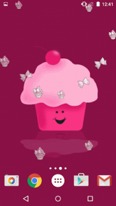 اسکرین شات برنامه Cute Cupcakes Live Wallpaper 5