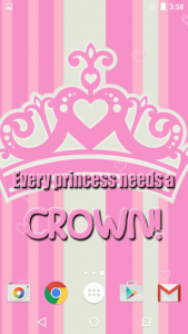 اسکرین شات برنامه Cute Princess Live Wallpaper 3