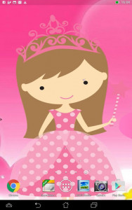 اسکرین شات برنامه Cute Princess Live Wallpaper 6