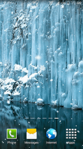 اسکرین شات برنامه Frozen Waterfall HD Wallpaper 4