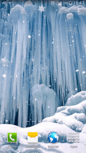 اسکرین شات برنامه Frozen Waterfall HD Wallpaper 3