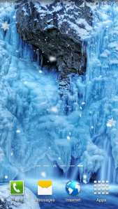 اسکرین شات برنامه Frozen Waterfall HD Wallpaper 1