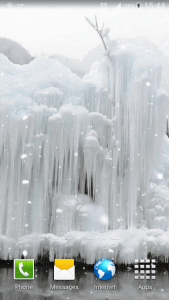 اسکرین شات برنامه Frozen Waterfall HD Wallpaper 5