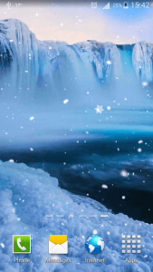 اسکرین شات برنامه Frozen Waterfall HD Wallpaper 6