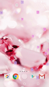 اسکرین شات برنامه Pink Diamonds Live Wallpaper 7