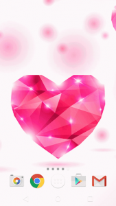 اسکرین شات برنامه Pink Diamonds Live Wallpaper 2
