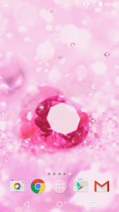 اسکرین شات برنامه Pink Diamonds Live Wallpaper 5