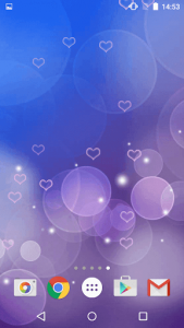 اسکرین شات برنامه Purple Hearts Live Wallpaper 5