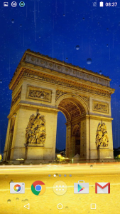 اسکرین شات برنامه Rainy Paris Live Wallpaper 2