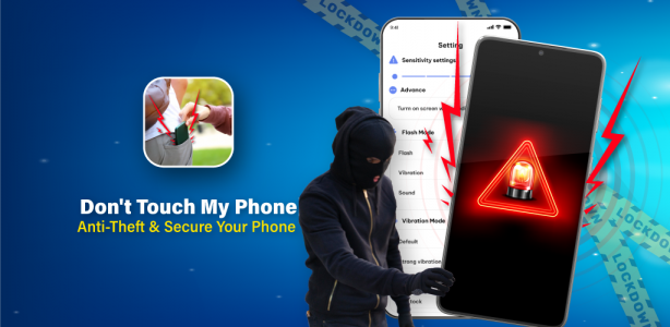 اسکرین شات 1 برنامه Don't touch phone: Alerter