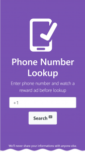اسکرین شات برنامه Phone Number Lookup 1