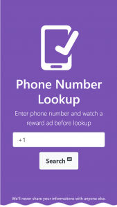 اسکرین شات 1 برنامه Phone Number Lookup