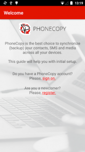 اسکرین شات برنامه PhoneCopy 1