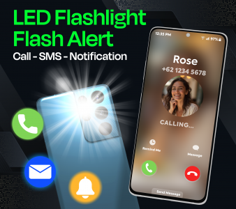 اسکرین شات 8 برنامه LED Flashlight - Flash Alert