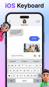 اسکرین شات 3 برنامه iphone 15 Keyboard Fonts Emoji