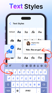 اسکرین شات 7 برنامه iphone 15 Keyboard Fonts Emoji