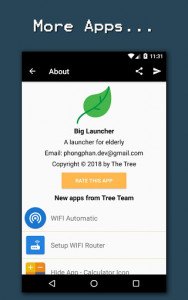 اسکرین شات برنامه Big Launcher - Launcher For Old Age People 6