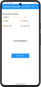 اسکرین شات 3 برنامه Password Generator