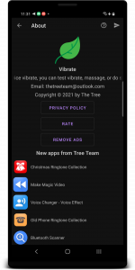 اسکرین شات 5 برنامه Vibrate App