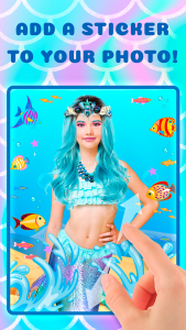 اسکرین شات 1 برنامه Mermaid Photo Editor & Frames