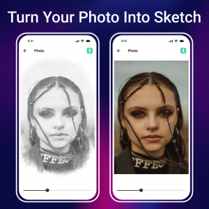 اسکرین شات برنامه Pencil Sketch Maker: Photo App 1