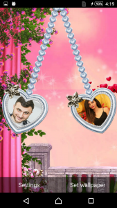 اسکرین شات 2 برنامه Couple Photo Live Wallpaper