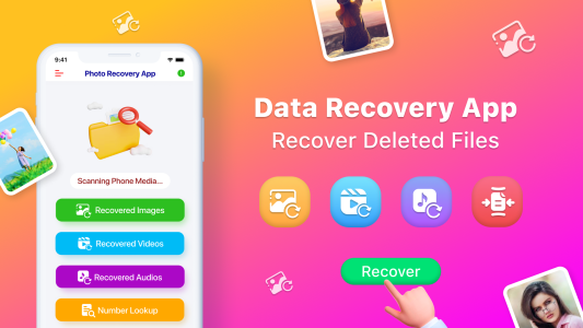 اسکرین شات 1 برنامه Photo Recovery App, Deleted