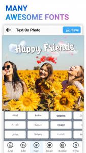 اسکرین شات 1 برنامه Text On Photo: Add Text Editor