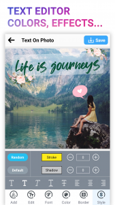 اسکرین شات 2 برنامه Text On Photo: Add Text Editor