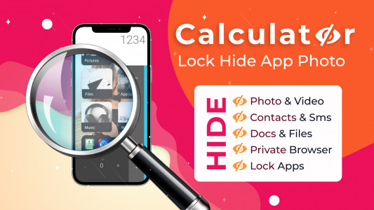 اسکرین شات برنامه Calculator Lock Hide App Photo 5