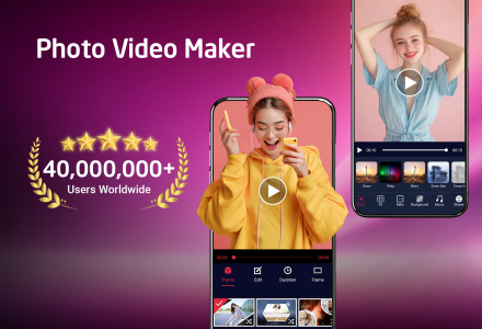 اسکرین شات 1 برنامه Photo video maker
