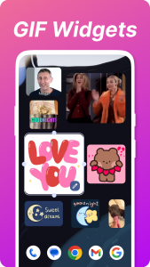 اسکرین شات 1 برنامه Gif Widget & Photo Widget