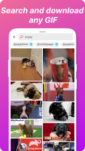 اسکرین شات 2 برنامه Gif Widget & Photo Widget