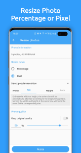 اسکرین شات 5 برنامه Photo Compressor and Resizer