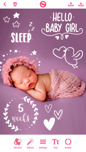 اسکرین شات 2 برنامه Pregnancy & Baby Photo Editor