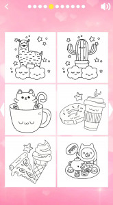 اسکرین شات 3 بازی Kawaii Game Coloring Book