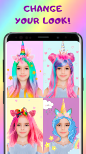 اسکرین شات برنامه Unicorn Photo Stickers 1