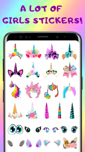 اسکرین شات برنامه Unicorn Photo Stickers 3