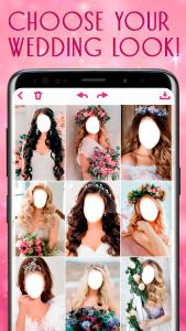 اسکرین شات 4 برنامه Wedding Hairstyle Photo Editor