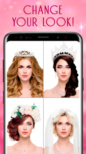 اسکرین شات 2 برنامه Wedding Hairstyle Photo Editor