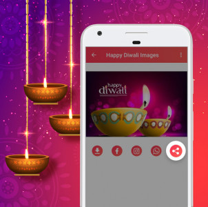 اسکرین شات برنامه Happy Diwali Gif 3