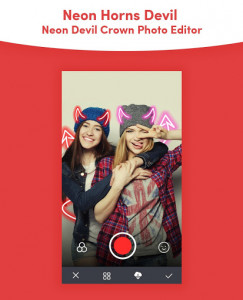 اسکرین شات برنامه Neon Horns Devil - Neon Devil Crown Photo Editor 4
