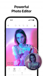 اسکرین شات 1 برنامه AI Photo Editor: BG Remover