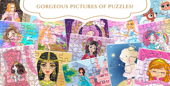 اسکرین شات بازی Princess Puzzle game for girls 1